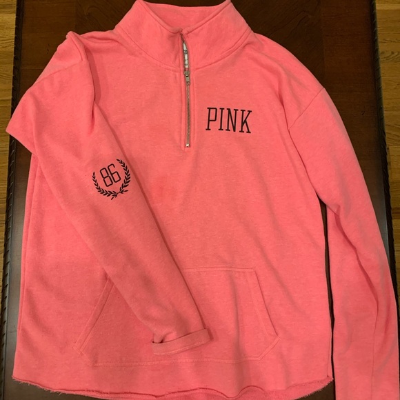 Victoria’s Secret PINK quarter-zip sweatshirt - Picture 1 of 5